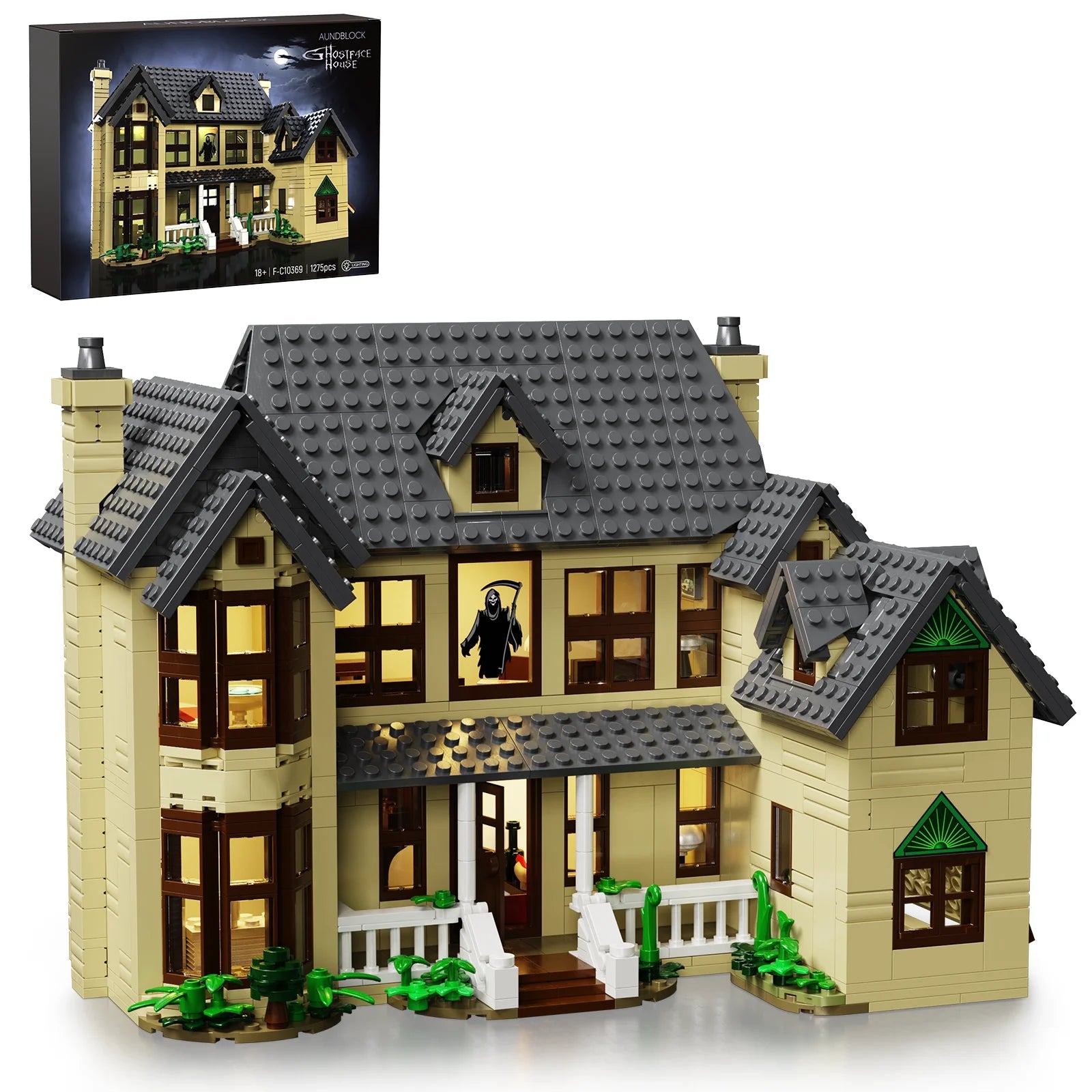 Scary Movie Haunted House Block Set - Perfect Halloween Gift (1275Pcs) - silverfoxgoods